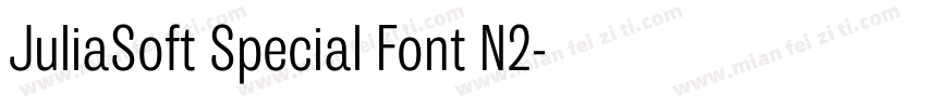 JuliaSoft Special Font N2字体转换